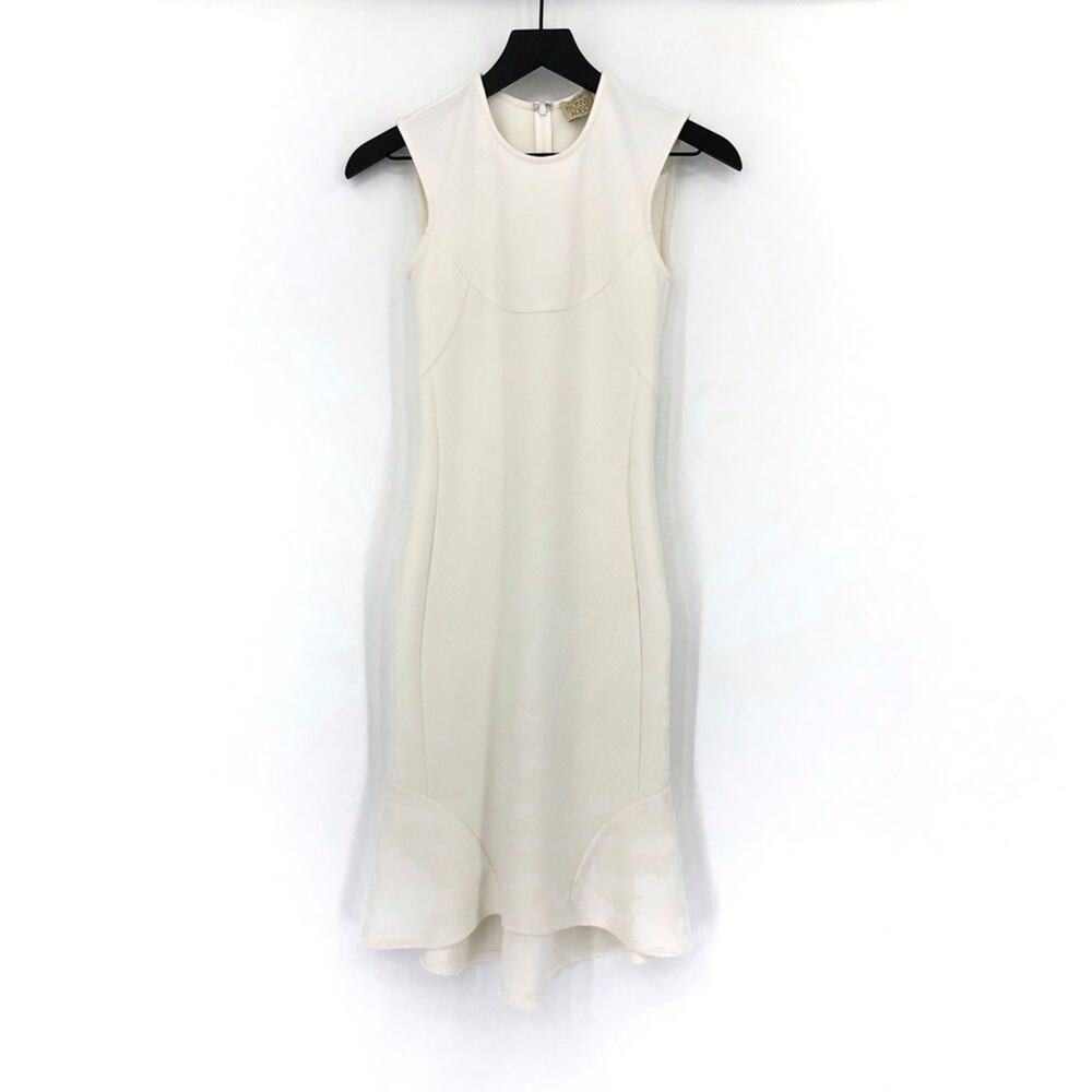 TORN By Ronny Kobo Mermaid Midi Knit Dress White XS